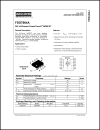 datasheet for FDS7064A by Fairchild Semiconductor