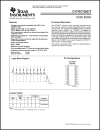 datasheet for CY74FCT2827ATQC by Texas Instruments