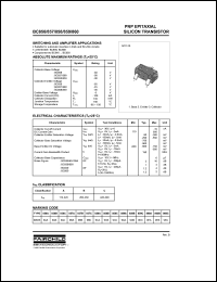 datasheet for BC856B-MR by Fairchild Semiconductor