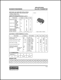 datasheet for BC848C-MR by Fairchild Semiconductor