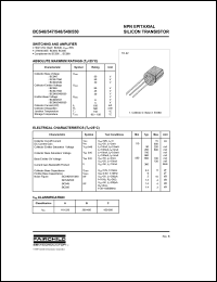 datasheet for BC546 by Fairchild Semiconductor