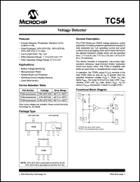 datasheet for TC54VC3601ECTTR by Microchip Technology, Inc.