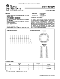 datasheet for CY74FCT827ATSOCT by Texas Instruments