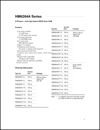 datasheet for HM6264ALSP-10 by 