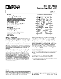 datasheet for AD538SD/883B by Analog Devices