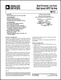 datasheet for AD712CN by Analog Devices