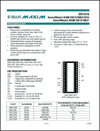 datasheet for DS1216F by Dallas Semiconductor