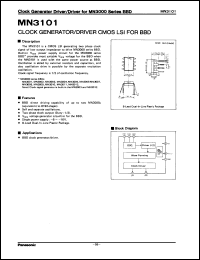 datasheet for MN3101 by Panasonic - Semiconductor Company of Matsushita Electronics Corporation