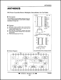 datasheet for AN7465K by Panasonic - Semiconductor Company of Matsushita Electronics Corporation