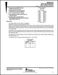 datasheet for SN64BCT244N by Texas Instruments