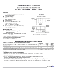 datasheet for 1SMB5926 by 