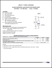 datasheet for 2EZ11 by 