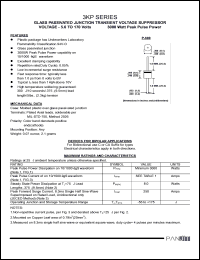 datasheet for 3KP40A by 