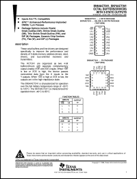 datasheet for SN74ACT241N by Texas Instruments
