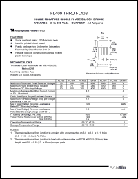 datasheet for FL400 by 