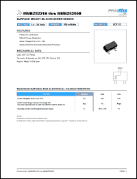 datasheet for MMBZ5227B by 