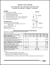 datasheet for MR850 by 