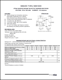 datasheet for SB8100D by 