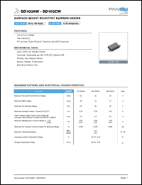 datasheet for SD103AW by 