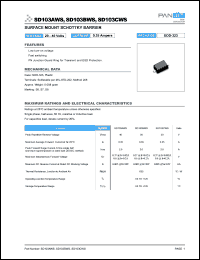 datasheet for SD103AWS by 