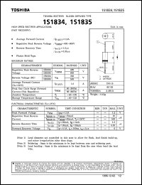 datasheet for 1S1834 by Toshiba