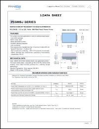 datasheet for P6SMBJ6.0A by 