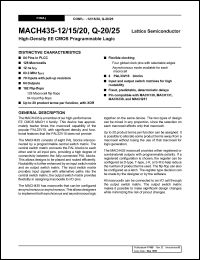 datasheet for MACH435Q-25JC by Lattice Semiconductor Corporation