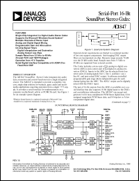 datasheet for AD1847JP by Analog Devices