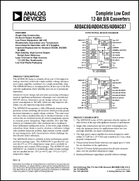 datasheet for ADDAC85D-CBI-V by Analog Devices