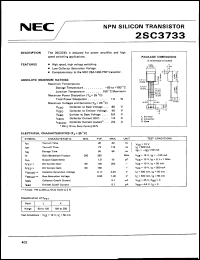 datasheet for 2SC3733 by NEC Electronics Inc.