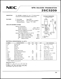datasheet for 2SC3209 by NEC Electronics Inc.