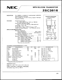 datasheet for 2SC3616 by NEC Electronics Inc.