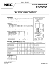 datasheet for 2SC3355 by NEC Electronics Inc.