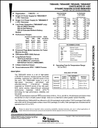 datasheet for TMS44400PDJ-70 by Texas Instruments