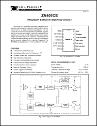 datasheet for ZN409CE by GEC Plessey Semiconductors