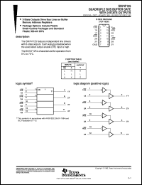 datasheet for SN74F125N by Texas Instruments