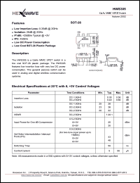 datasheet for HWS305 by 