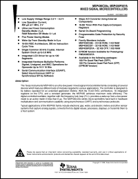 datasheet for MSP430P337AIPJM by Texas Instruments
