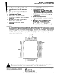 datasheet for MSP-EVK430X320 by Texas Instruments