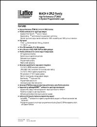 datasheet for M4-128/64-7YC by Lattice Semiconductor Corporation
