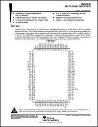 datasheet for CSM30003Y by Texas Instruments