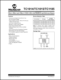 datasheet for TC1185-5.0VCT by Microchip Technology, Inc.