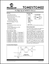 datasheet for TC4422CAT by Microchip Technology, Inc.