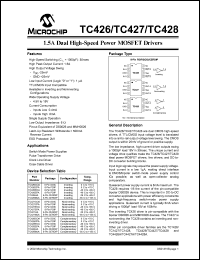 datasheet for TC428MJA by Microchip Technology, Inc.