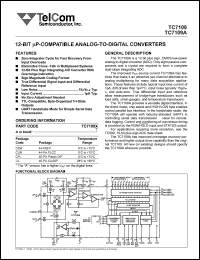 datasheet for TC7109IJL by TelCom Semiconductor Inc.