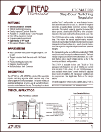 datasheet for LT1076IT by Linear Technology