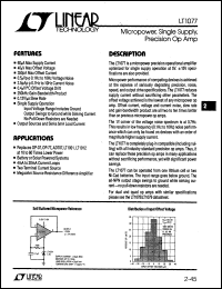 datasheet for LT1077ACJ8 by Linear Technology
