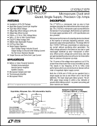 datasheet for LT1079SW by Linear Technology
