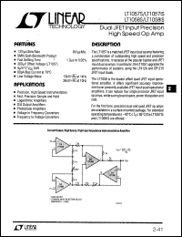 datasheet for LT1058IS by Linear Technology