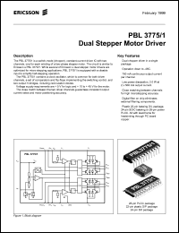 datasheet for PBL3775/1QNS by Ericsson Microelectronics